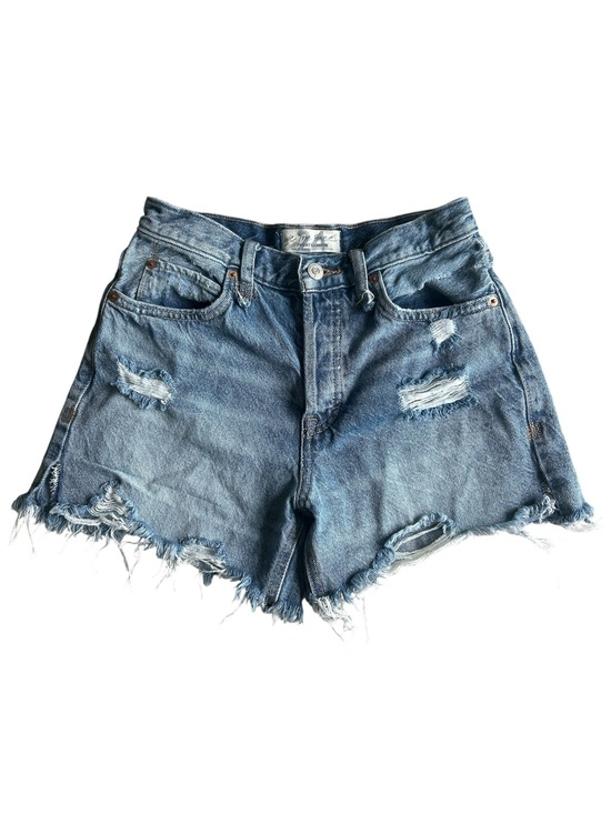 Free People Pants - Free People Light Blue Distressed Denim Shorts
